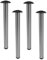 MonJar 4er Set Tischbeine Ø60mm Schreibtischfüße Tischfüße Stabil, Höhenverstellbar Höhe 710 mm + 30 mm inkl. Befestigungsmaterial (Satin Höhe 710mm)