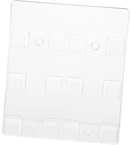 Happyyami Support De De Visite Mural Transparent Porte- Multi- pour Bureau Rangement Pratique à Compartiments pour Visibilité
