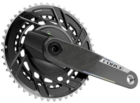SRAM Force AXS Power Meter Crankset 160mm 12 Speed 46/33t Thread Mount 8-Bolt PM Spider Dub Spindle Carbon E1