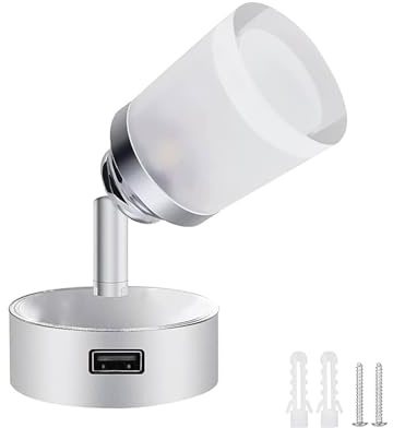 Foco De Lectura LED De 12-24 V CC Con Interruptor Táctil De 3 Colores, Iluminación Interior For Caravana, Furgoneta, Barco, Lámpara De Noche, Luces De Pared(1Pc)
