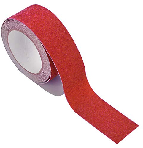 Yechiry Buntes 5*5cm Rutschfestes PVC-Antirutschband für Treppensicherheitsdekoration, Beständig Gegen Öl und Wasser, für Bürogebäude, Hotels (Rot)