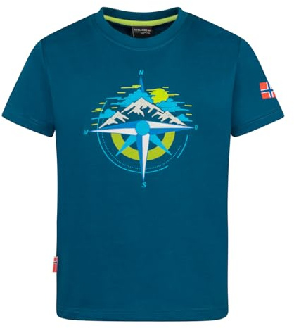 Trollkids Kids Trondheim T GOTS 140, Madeira Blue