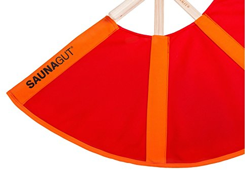 SAUNAGUT® Aufgussfächer Esche KLEIN, Farbe:Schwarz