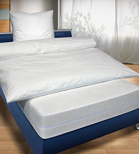 Moon-clean - EVOLON Schonbezug für Matratzen - Effektiver Milbenschutz - atmungsaktiv - bei 95° waschbar (90x200 + 20 cm)