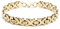 Edelstahl Männer Herren Armband gold silber schwarz Königskette Königsarmband Armkette Hiphop Biker Männerschmuck Geschenk (Gold)