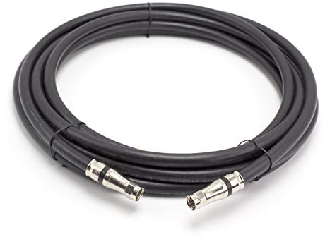 THE CIMPLE CO Coaxial Cable, 50 FT, RG11, Indoor/Outdoor, Dual-Shield, High Speed Internet, Satellite Extension, CATV, UV Resistant, Weather Proof, CL2 Rated, 15 Meters, Black