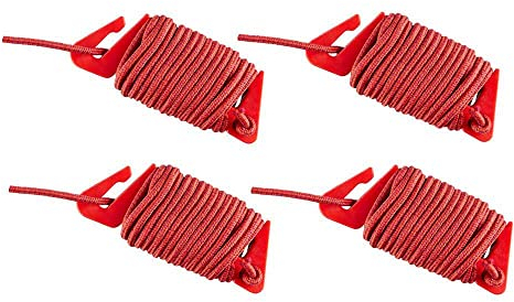 Vaude Unisex – Erwachsene Guyline Set Campo & Family Ersatzteil, red/orange, One Size