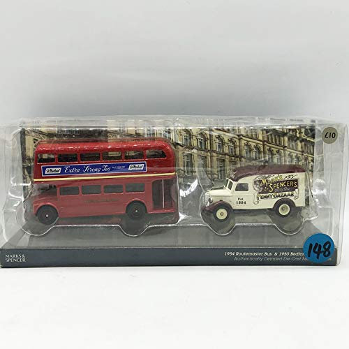 Für Corgi-Routemaster-Doppeldecker-Bus- und Shuttle-Bus-Set 1/76 Diecast-Modell