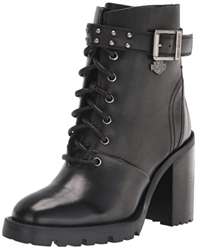 HARLEY-DAVIDSON FOOTWEAR Stivali da moto Adina Lace Donna, nero, 40 EU
