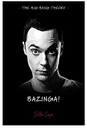 LKJHLK The Big Bang Theory TV-Show Filmposter Sheldon Cooper Zitat 4 Leinwand Schlafzimmer Dekor Bild Drucke Büro Wohnheim Zimmer Dekor Geschenke Unframe 30 x 45 cm