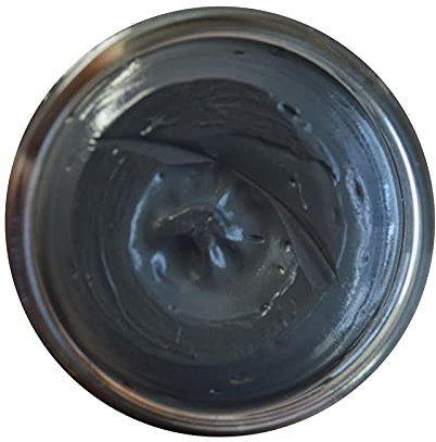 Famaco 50ml Grey Anthracite Leather Deluxe Cream Polish for Boot and Shoe with Application Sponge - Long Lasting Shine Protector Kit for Boots and Shoes