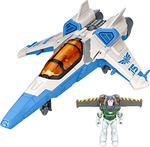 Buzz Lightyear Disney and Pixar Lightyear Toys , Buzz Lightyear Figure with Blast and Battle XL-15 Spaceship , Collectible Set , Gifts for Kids