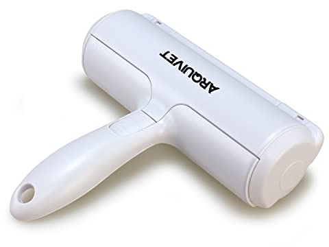 Arquivet Rodillo ecológico Recoge Pelo de Mascotas - Elimina el Pelo de Perros y Gatos de Todo Tipo de superfícies rígidas - Reutilizable - Color Blanco