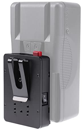 Hersmay D-Tap Mini V Mount Nano Akku Platte V-Lock im Taschenformat V-Mount Akku Netzteil Plattenadapter