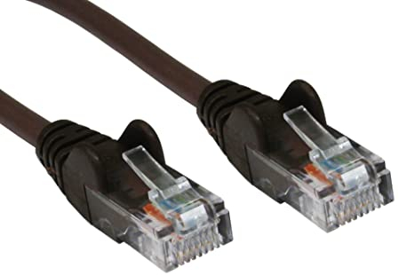 World of Data - 0,5 m langes Netzwerkkabel (braun) - CAT5e (verbessert) - RJ45 - Ethernet - Patch - LAN - Router - Modem - 10/100 - Kabel