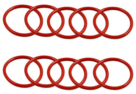 MACHSWON Lot de 30 joints toriques en silicone 60 mm de diamètre extérieur 57 mm de diamètre intérieur 1,5 mm de largeur Rouge