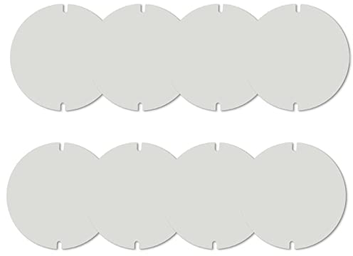 8 Pcs Dichtung für Ofenrohr-Klappen, Flam Dichtung Hitzebeständig bis 1200°C Ofendichtung Rohrdichtung zum Zuschneiden, aus Calcium-Magnesium-Silikatfasern für Rohre mit 150-200 mm