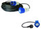 Antarion Pack Rallonge électrique 15m P17 + Adaptateur Femelle pour Camping-Car