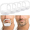 YAXIDAEVER 5 Stück Bart Shaping Werkzeug, Transparent Bart Former,Styling Schablone, für Männer für Goatee Moustache