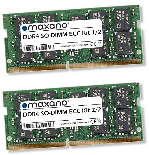 Maxano Lot de 2 barrettes de mémoire RAM 32 Go 16 Go compatibles avec Synology DiskStation DS923+ (PC4-21300 SO-DIMM ECC)