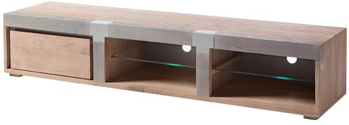MASSIVMOEBEL24.DE TV-Board 205x48x39 Amsterdam, Farbe:beige lackiert, Größe:205x48x39 cm (BxTxH)