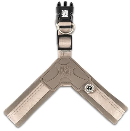 Max & Molly Q-Fit Hundegeschirr Kleine Hunde mit Gotcha! Smart ID Sicherheitsanhänger, Matrix 2.0 Sand/S, Geschirr Hund Gepolstert & Reflektierend - Komfort für deinen treuen Begleiter