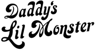 15.5CMx8.1CM Funny Daddy's Little Monster Vinyl Dekoration Auto Aufkleber Decal Balck sliver Motorrad Fahrrad Dreirad Kühlschrank Toilette Spielzimmer Küche Aufkleber Dekoration Aufkleber