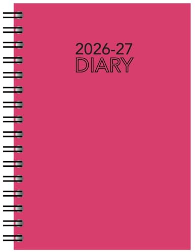 Shineone Akademischer Planer 2024–2025, A5-Größe, wöchentlicher pastellfarbener und heller Terminplaner, Silberfolieneffekt, Hardcover, Spiralbindung, Terminplaner, Organizer, Tagebücher, Halbjahresp