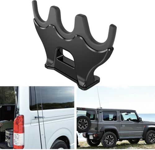 TRANSWARPS Magnetische Angelruten-Auto-Ständer, tragbares Outdoor-Angelruten-Aufbewahrungsregal, weiches Silikon, Autostange, Fliegenfischrutenhalter mit 3 Halterungsschlitzen