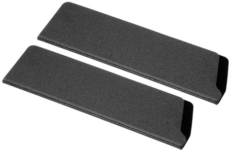 PATIKIL ABS Knife Cover Sleeves for 7 Chopping Knife Cleaver, 2 Pcs Knives Edge Guard Blade Protector Universal Knife Sheath for Home Kitchen, Black
