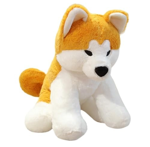 KUKUShining Shiba Inu Hund Kuscheltier Plüschtier, Weicher Akita Hund Welpen Stofftier für Zimmerdekoration Kinder und Hundeliebhaber(35cm/13.8in)