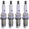 QKFTCSDW Kfz-Ersatz 4 Stück Iridium-Zündkerze 03F905600A, kompatibel mit Audi A1 A3 Seat Altea Ibiza Leon Skoda Fabia Octavia Rapid VW Golf Polo IZFR6P7 97153