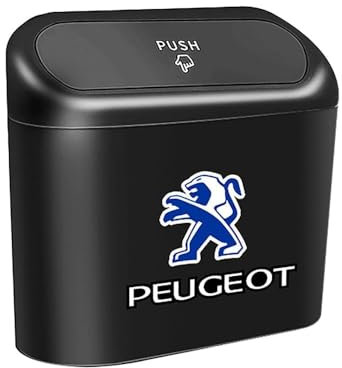 THJKCVSD Auto Mülleimer,für Peugeot 508/508L 2019-2022,Wasserdicht und Geruchsdicht,mit Deckel Auslaufsicherer,Auto Mülleimer,für Reisen im Freien,Zuhause