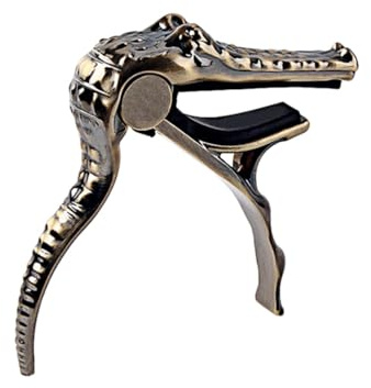 VICASKY Alligator Guitar Capo Clip-on Tuner Clamp for Acoustic Electric Guitar Ukulele Banjo Mandolin Tune with Soft Padding