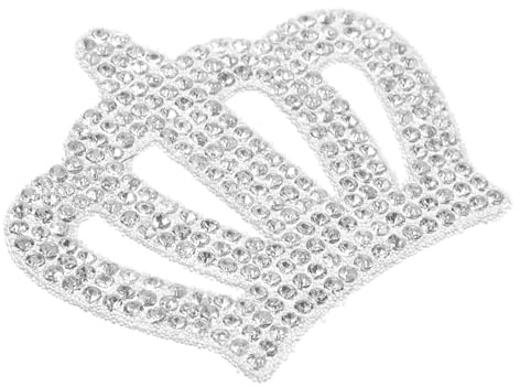 MAGICLULU Krone Aufkleber Strass Autoaufkleber Bling Kristall Dekorationsaufkleber Für Auto Kühlschrank Kleidungsstück Diy Autoaufkleber in Kronenform