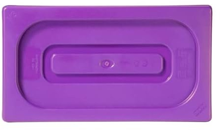 Pujadas Purple Polinorm, GN 1/6 Lid | Prevents cross-contamination in busy professional kitchens while sealing food airtight to maintain freshness and safety.