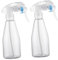 Beavorty 2pcs Plastic Empty Spray Bottles Water Containers for Travel Toiletry Made of Pet Material for Hair Spray Perfume Use