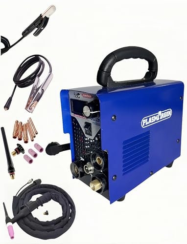 PLASMARGON ITS-200 WIG Schweißgerät mit 200 Amp und MMA, 2 in 1 Kombi WIG Schweißgerät DC TIG Schweißmaschine für Schweißen von Stahl, Edelstahl