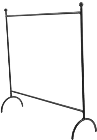 ZUNOXAZ Miniatur Metall Kleiderständer Für Puppen 24x24,5cm Schwarzer Puppenkleiderständer Für Puppenzimmer Und Puppenzubehör