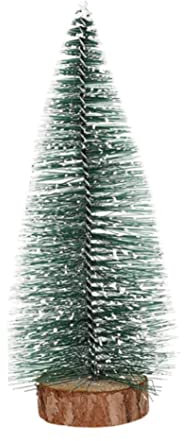 Yoyakie Árbol de Navidad LED, Mini árbol de Navidad LED pequeño Pino Artificial con decoración de de 15 cm, pequeño