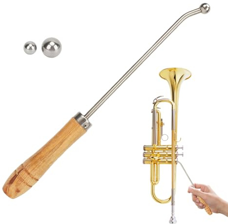 Trombon Buckle Remover, Utjämningsverktyg Trumpetcylindrar Ta bort bucklor | Ta hand om blåsinstrument med trähandtag underhållssats för munstycket