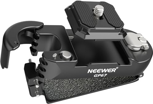 NEEWER Camera Backpack Clip, Quick Release Camera Clip Mount, GP67 | Compatible with PD System & Arca Type Plate, Secure Locking, 22lb Load for DSLR Mirrorless Cameras