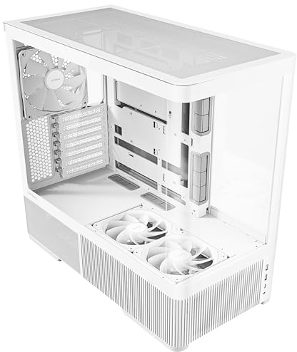 ANTEC Constellation C6 Curve Air White ATX Midi Tower PC Gehäuse – Panoramic Glasdesign, High-Airflow Gaming Case, Weiß