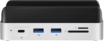 Snorvixre Professionelle Dock Lösung zum Einbinden von Festplatten mit bis zu 8 HDTV 4K bei 60 Hz, RJ45-Netzwerkkartensteckplätze, Festplatten Dock