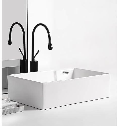 OLSKFUH Mueble De Baño Nórdico, Mesa De Cerámica, Lavabo De Esquina Lateral, Desagüe, Lavabo para Lavadora, Lavabo para Balcón, Lavabo para Casa, Piscina con Lavabo con Tabla De,