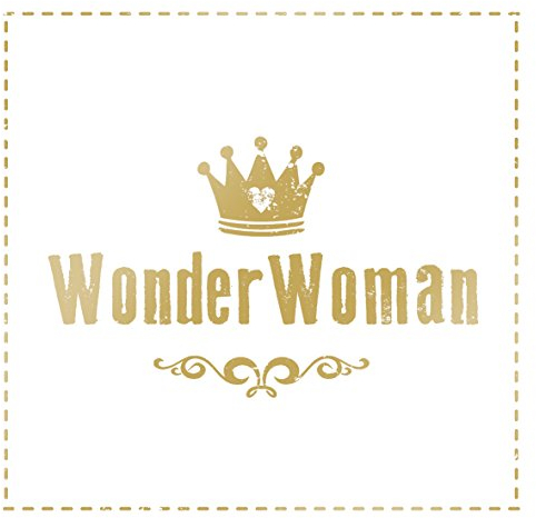 PPD Wonder Woman Servietten, 20 Stück, Tischservietten, Tissue, Gold, 33 cm, 1332281