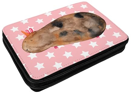 Mr. & Mrs. Panda Federmappe Einhorn Meerschweinchen - Geschenk, Kinder Federmappe, Einschulung, Pegasus, Einhorn Deko, Unicorn, Meericorn,