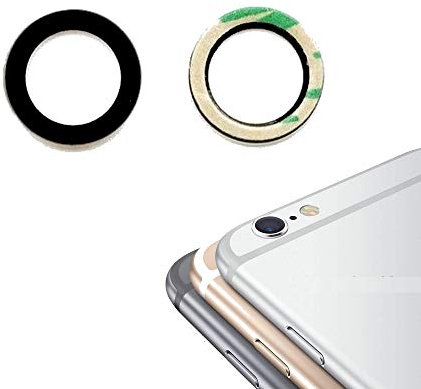 Compatible avec iPhone 6 et iPhone 6S Blanc Gris Gold Lentille vitre de Remplacement en Verre Saphir de la caméra Arriere Appareil Photo Arriere avec adhésif