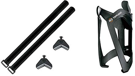 SKS Adapter Anywhere schwarz, 10 x 10 x 25 cm & Top Cage Flaschenhalter, schwarz, one Size