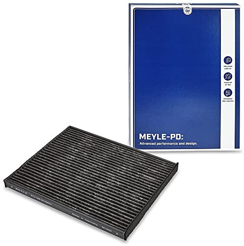 MEYLE Filtro Aria abitacolo Cartuccia filtro, Filtro al carbone attivo, Azione assorbente NOx, elevata separazione polvere fine, con effetto antiallergico, Filtro NOx, con potere assorbente degli 612